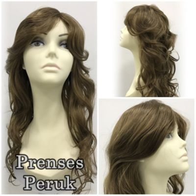 Açık Küllü Kumral En Uzun Boy Dalgalı Kanekalon Peruk