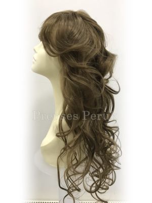 Açık Küllü Kumral En Uzun Boy Dalgalı Kanekalon Peruk