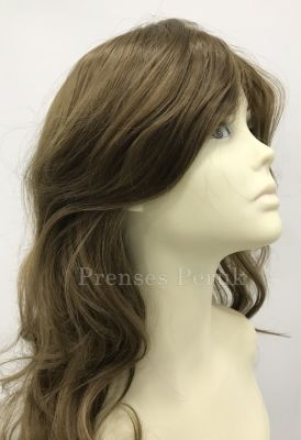 Açık Küllü Kumral En Uzun Boy Dalgalı Kanekalon Peruk