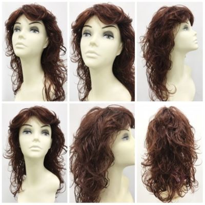 Çikolata Kahvesi Katlı Kesim Hareketli Modern Model Peruk