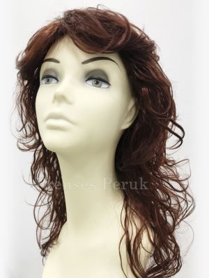 Çikolata Kahvesi Katlı Kesim Hareketli Modern Model Peruk