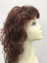 Çikolata Kahvesi Katlı Kesim Hareketli Modern Model Peruk - Thumbnail