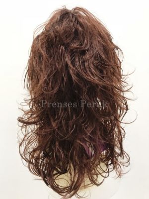 Çikolata Kahvesi Katlı Kesim Hareketli Modern Model Peruk