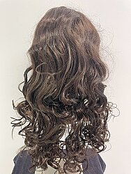 Dalgalı Uzun Boy Kestane Renk Maşalı Sentetik Peruk - 6