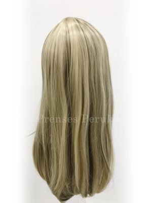 Doğal Kumral Röfleli Uzun Gür Kahküllü Sentetik Peruk