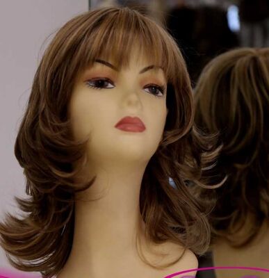 Doğal Model Katlı Kesim Deri Tepeli Peruk