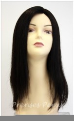 Doğal Saç Peruk Siyah Renk Kahkülsüz - Thumbnail