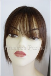 Doğal Saç Tepelik Kahkül Perçem Postiş - Thumbnail