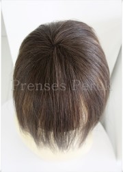 Doğal Saç Tepelik Kahkül Perçem Postiş - Thumbnail