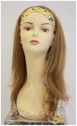 Gerçek Saç Yarım Peruk Kumral Röfleli Kahkülsüz - Thumbnail