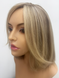 Gerçek Saç Yeni Koleksiyon Katlı Sarı Peruk - Thumbnail