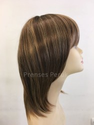 Kendi Saçınız Kadar Doğal Balyajlı Isıya Dayanıklı Kaliteli Sentetik Peruk - Thumbnail