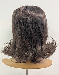 Kestane Renk Kahküllü Küt Kesim Sentetik Peruk - 4