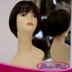 Kestane Renk Mor Sentetik Peruk