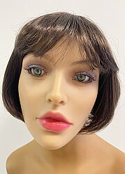 Kısa Küt Kahküllü Sentetik Saç Peruk