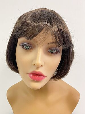 Kısa Küt Kahküllü Sentetik Saç Peruk - 2