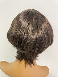 Kısa Küt Kahküllü Sentetik Saç Peruk - 6