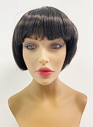 Kısa Küt Model Kahküllü Sentetik Peruk 