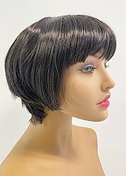 Kısa Küt Model Kahküllü Sentetik Peruk - 2