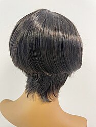 Kısa Küt Model Kahküllü Sentetik Peruk - 3