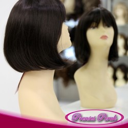 Koyu Kestane Küt Peruk