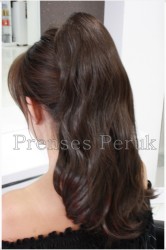 Koyu Kumral İki Yönlü Kullanılan Postiş - Thumbnail