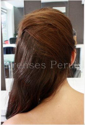 Koyu Kumral İki Yönlü Kullanılan Postiş