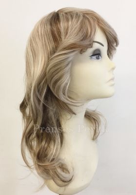 Küllü Kumral Röfleli Uzun Boy Katlı Kesim Yan Kahküllü Kaliteli Peruk