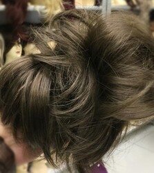 Kumral Renk Hazır Telli Topuz - Thumbnail