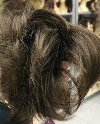 Kumral Renk Hazır Telli Topuz - Thumbnail