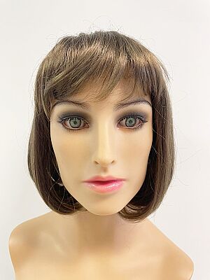 Kumral Renk Orta Boy Küt Model Sentetik Peruk - 1