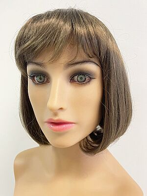 Kumral Renk Orta Boy Küt Model Sentetik Peruk - 2