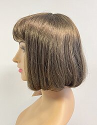 Kumral Renk Orta Boy Küt Model Sentetik Peruk - 4