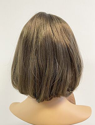 Kumral Renk Orta Boy Küt Model Sentetik Peruk - 5