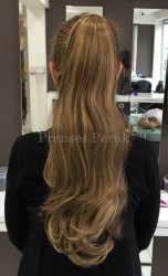 Kumral Röfleli 65 cm Kaliteli Sentetik Atkuyruk - Thumbnail