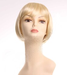 Küt Sentetik Peruk Platin Sarısı - Thumbnail