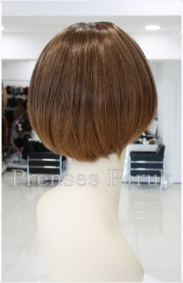 Modern Kısa Doğal Sentetik Peruk