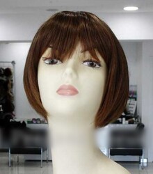 Modern Kısa Doğal Sentetik Peruk - Thumbnail