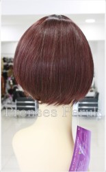 Patlıcan Mor Küt Sentetik Peruk - Thumbnail