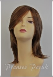 Sentetik Peruk 1.Kalite Orta Boy Katlı - Thumbnail