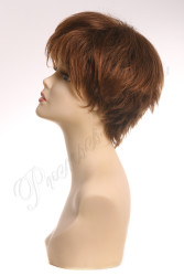 Sentetik Peruk Hafif ve Doğal Karamel Renk - Thumbnail