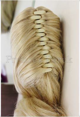 Sentetik Postiş 45 cm Platin Renk