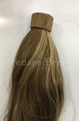 Uzun Boy Koyu Kumral Sarı Gölgeli Postiş Atkuyruk - Thumbnail