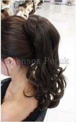 Uzun Hafif Dalgalı Doğal Postiş Saç - Thumbnail